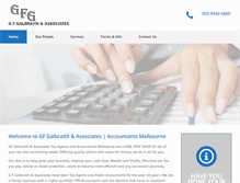 Tablet Screenshot of gfgalbraith.com.au
